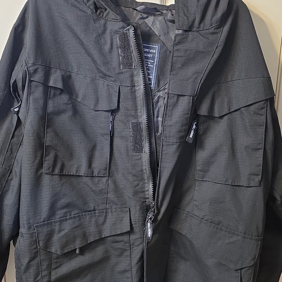 Forever Dark Military Field Coat - Picture 3 of 3